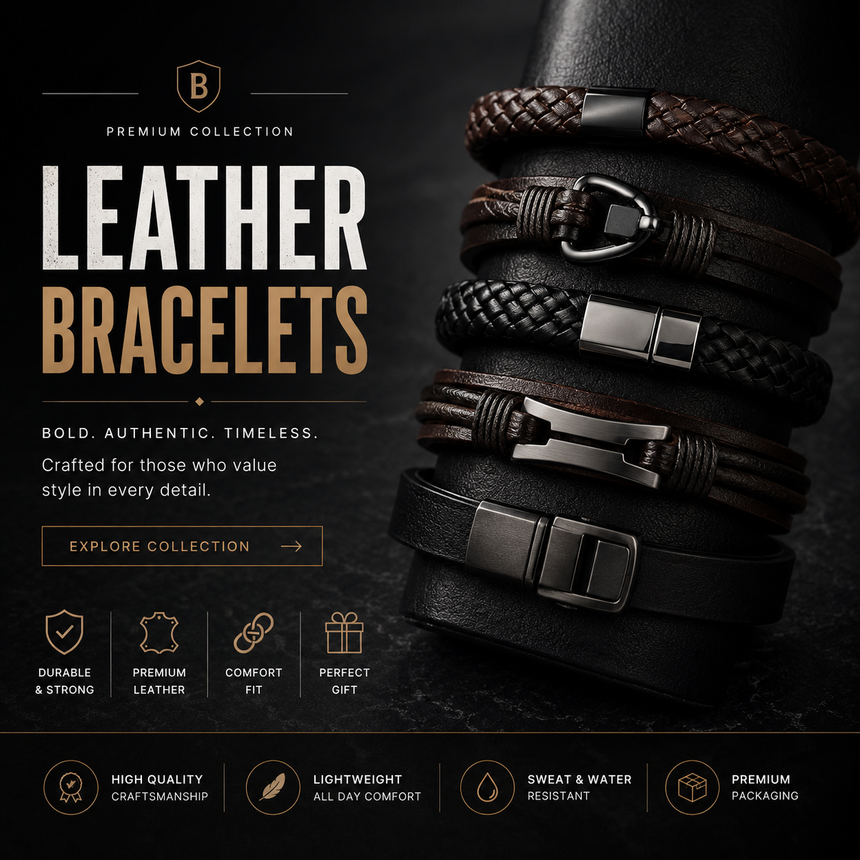 Leather Bracelets