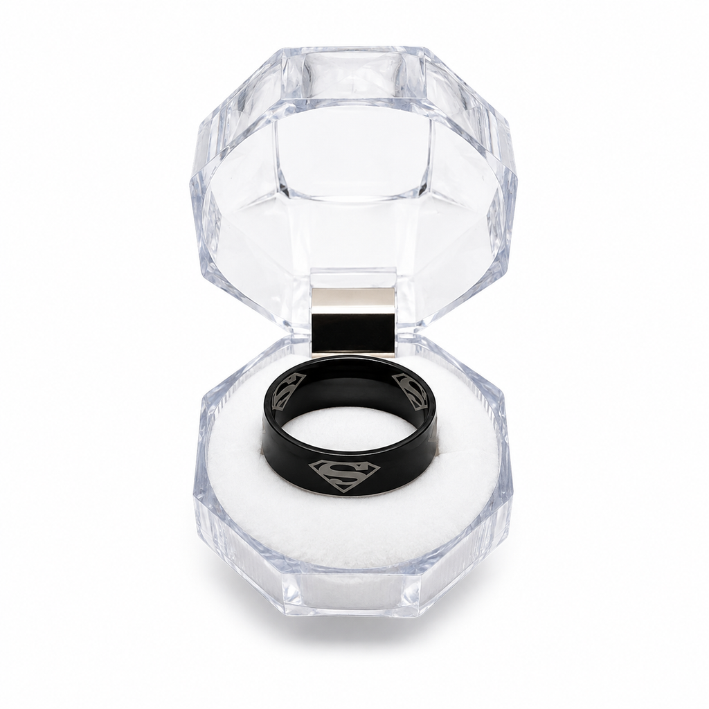 Superman Black Stainless Steel
