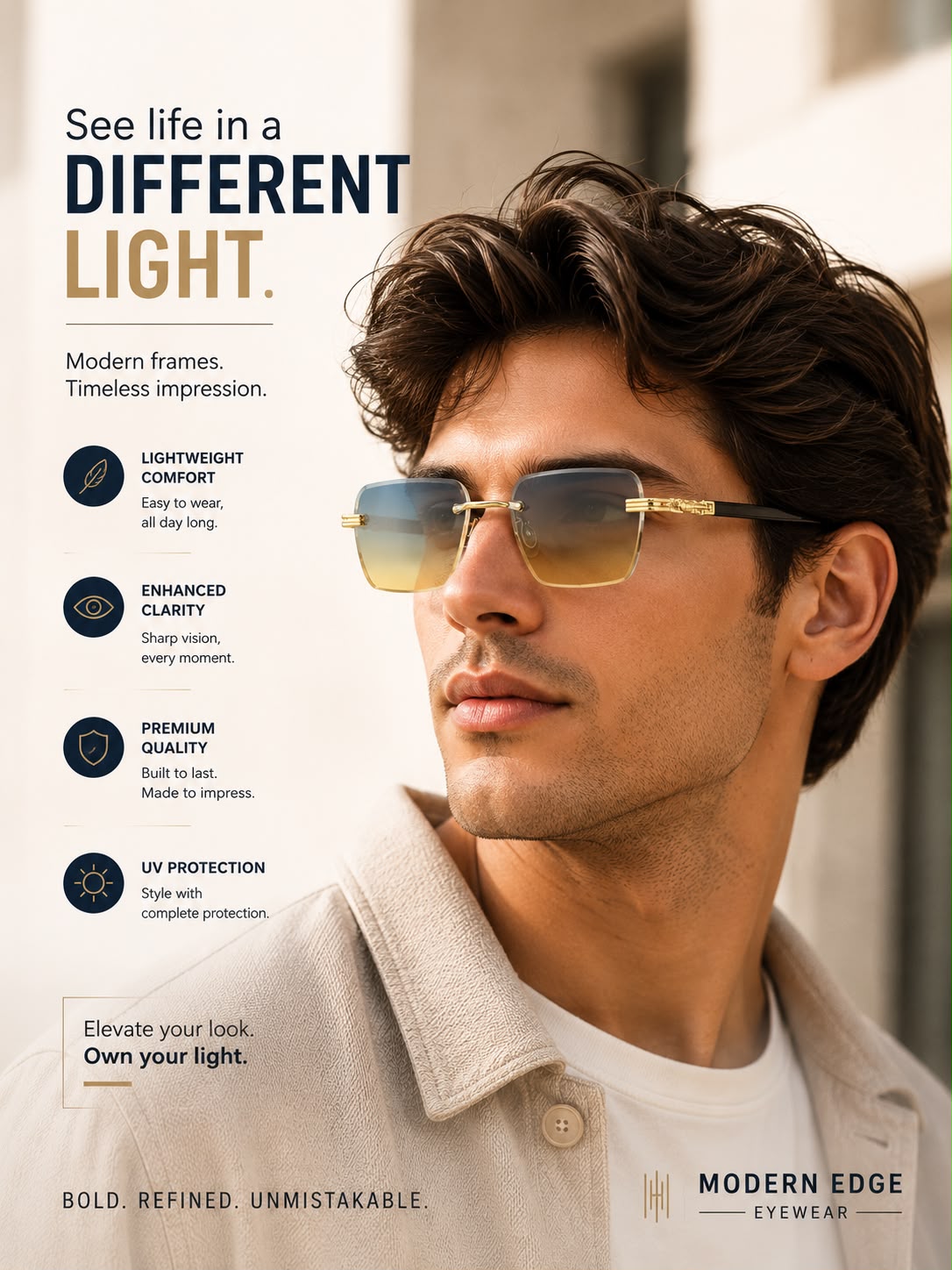 Gradient Blue Lenses