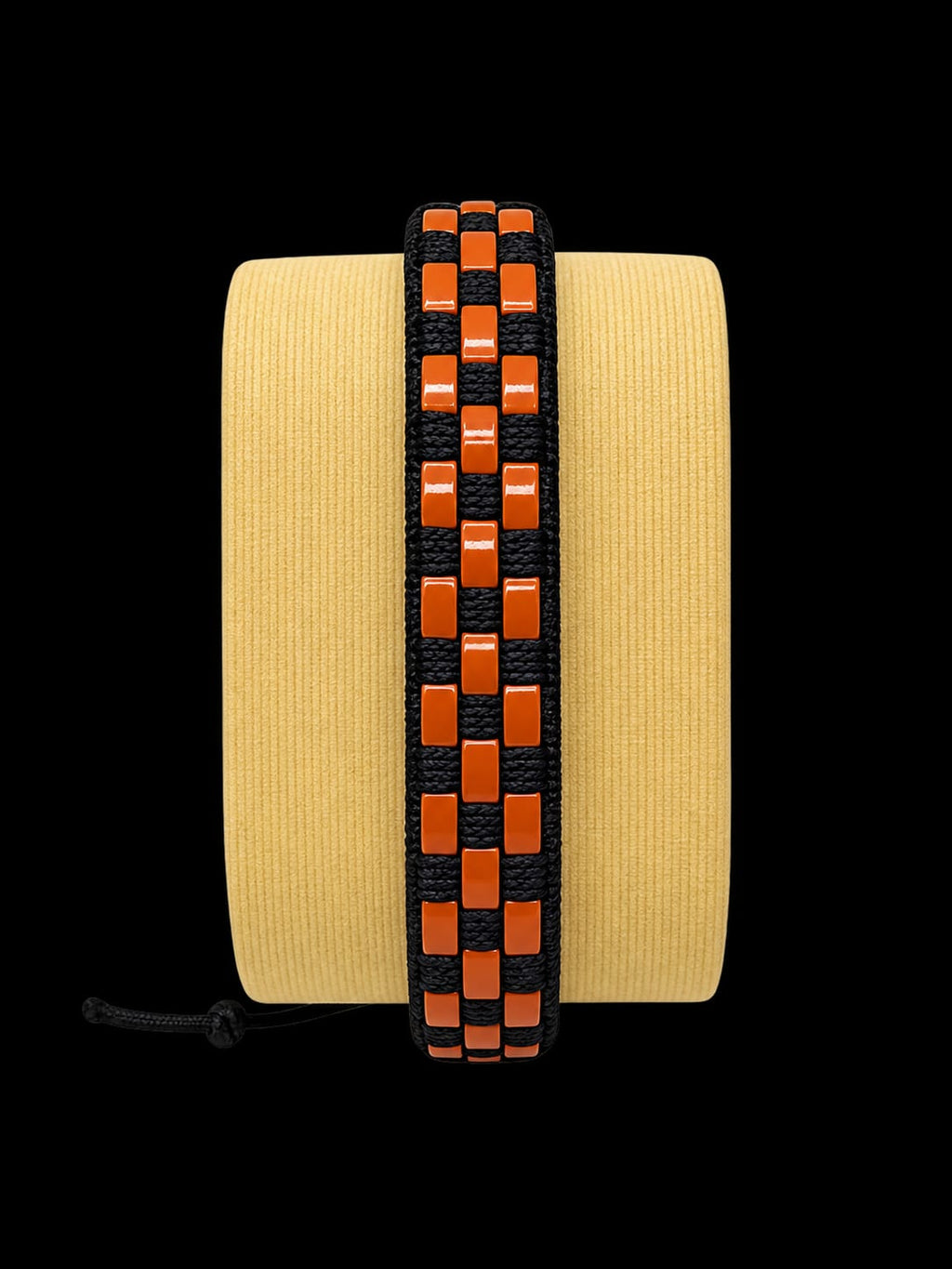 Men’s Woven Paracord & Leather Bracelet – Black & Brown