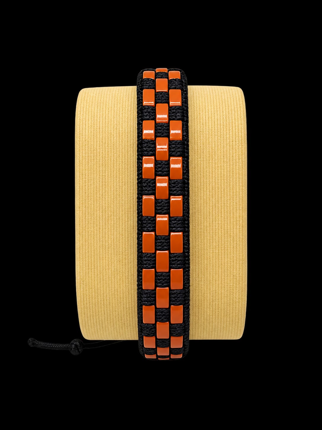 Men’s Woven Paracord & Leather Bracelet – Black & Brown
