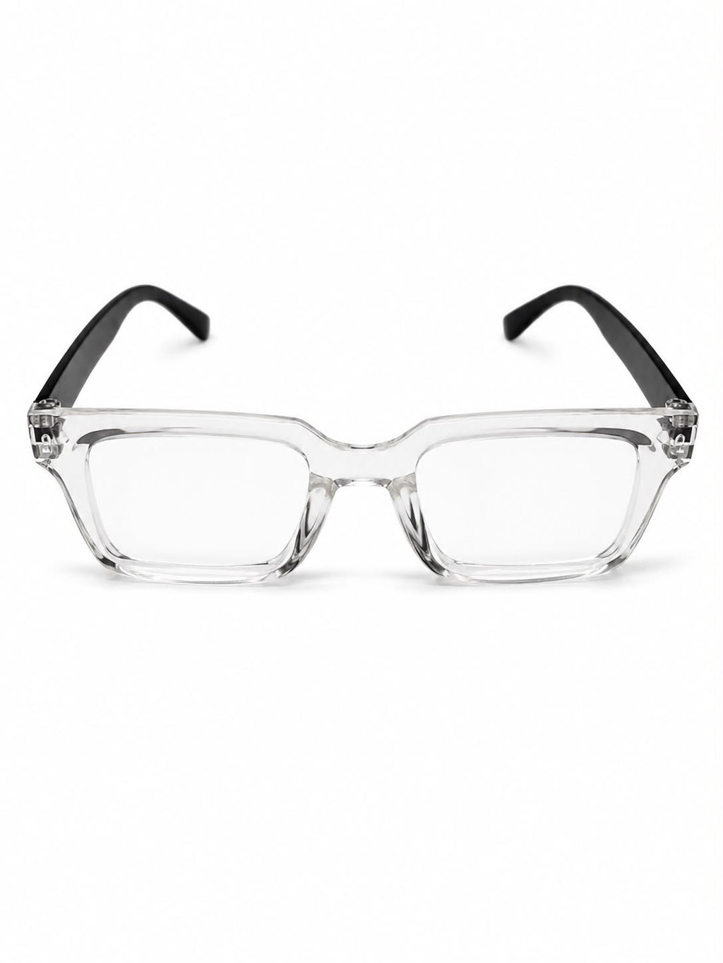 Clear Vision Transparent Square Glasses