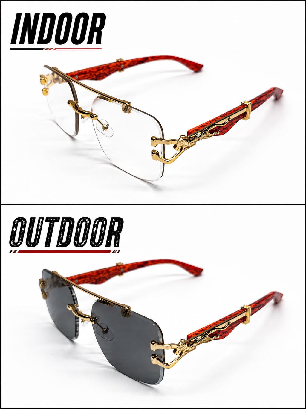 Ember Gold Transition Eyewear