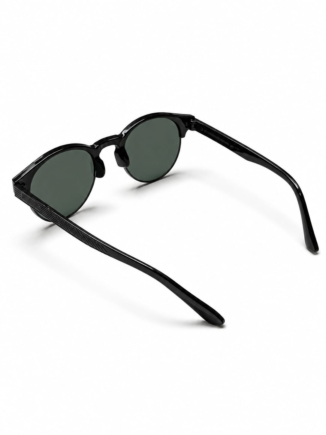 Classic Black Round Browline Glasses 🕶️